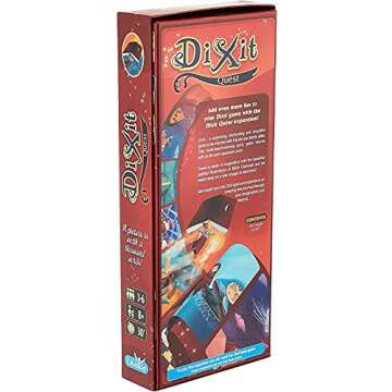 Dixit Quest Board Game - Expand Your Imagination with 84 New Cards! Creative Storytelling Game, Fun Family Game for Kids & Adults, Ages 8+, 3-6 Players, 30 Minute Playtime, Made by Libellud