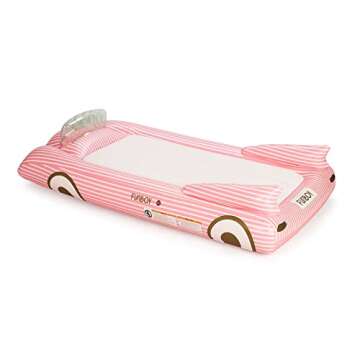 FUNBOY Kids Pink Inflatable Travel Bed & Mattress. Perfect for Sleepovers. Includes Carrying Case Storage Bag, Twin