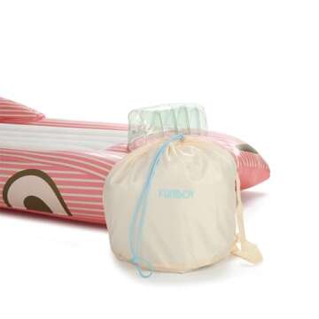 FUNBOY Kids Pink Inflatable Travel Bed & Mattress. Perfect for Sleepovers. Includes Carrying Case Storage Bag, Twin