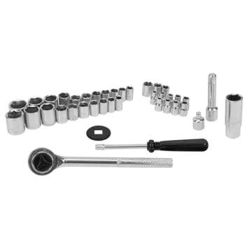 Performance Tool W1173 SAE/Metric 40-Piece SAE and Metric Socket Set, 1/4-Inch & 3/8-Inch Drive