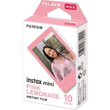 FUJIFILM Instax Mini Pink Lemonade Film - 10 Exposures