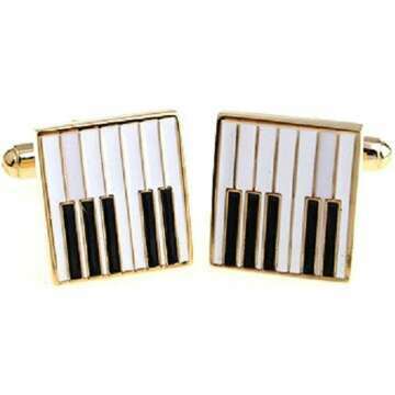 MRCUFF Piano Keys Cufflinks
