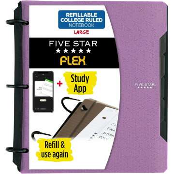 Five Star 6-Pack Spiral Notebooks, College Ruled - Durable & Versatile