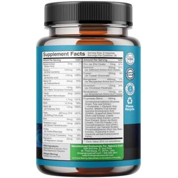 Nootropics Brain Support Supplement - Mental Focus Nootropic Memory Supplement for Brain Health & and Performance Blend, with Energy and Vitamins DMAE Bacopa and Phosphatidylserine Capsule