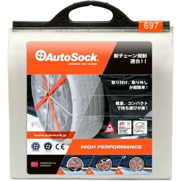 697 Snow Socks for Car, SUV, & Pickup - Superior Tire Chain Alternative