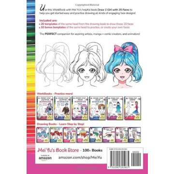 Design Your Faces WorkBook: Female: How to Draw Eyes, Expressions, & Faces for Female Characters - Anime Manga Art WorkBook for Beginners, Artists, Children, Teens, & Adults