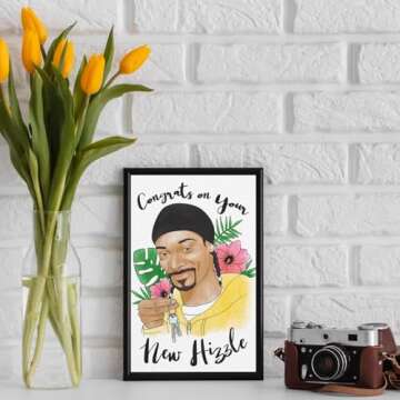 Funny Housewarming Card for Friends, Unique New Home Card for Coworkers Relative Neighbors, Perfect House Gifts for Women Men, Congrats on Your New Hizzle