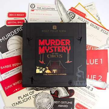 Talking Tables Reusable Host Your Own Murder Mystery Dinner Party Game Kit, Hilariously Good Fun, Ideal for Christmas or New Years Eve - 3 Alternative Endings - 100% Plastic Free!