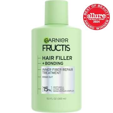 Garnier Fructis Hair Filler Bonding Inner Fiber Rinse Out Pre Shampoo Treatment With Bond Repair Complex, 10.1 Fl Oz, 1 Count