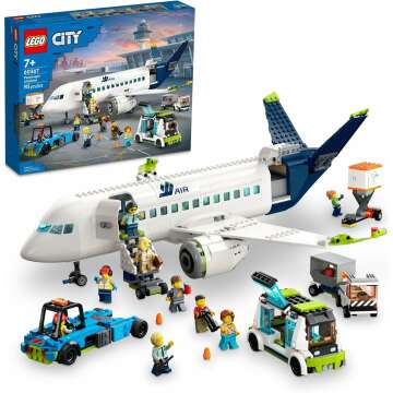 LEGO City Passenger Airplane 60367 Set: Fun STEM Toy for Kids