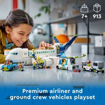 LEGO City Passenger Airplane Set for Kids Ages 6+