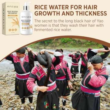 Svvimer Biotin Hair Growth Shampoo with Rice Water