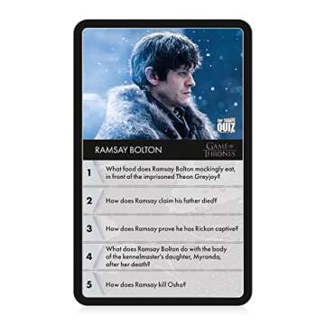 Top Trumps Game of Thrones: Quiz Games - Trivia Quiz - Games for Adults - Great Travel Games and Road Trip Games - Trivia Outdoor Games 2+ Players