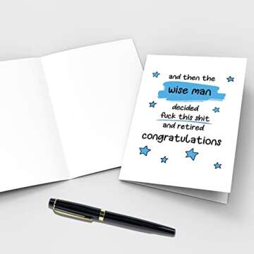 Funny Retirement Card for Men - Qiliji