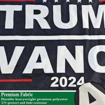 Trump Vance 2024 Flags - Durable Outdoor 3x5 Flags