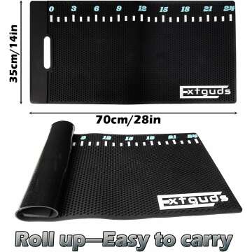 Fish Fillet Mat with Measuring Ruler,Large 28"x14". Fish Fillet Board with 2 in 1 Scale Scraper, Apron, Gloves and Brush for Fish Cleaning and Slicing.Fish Cleaning Mat is Non-slip and Measurable