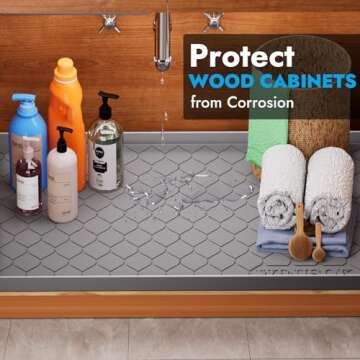 Winisok Waterproof Under Sink Mat - Versatile Cabinet Liner