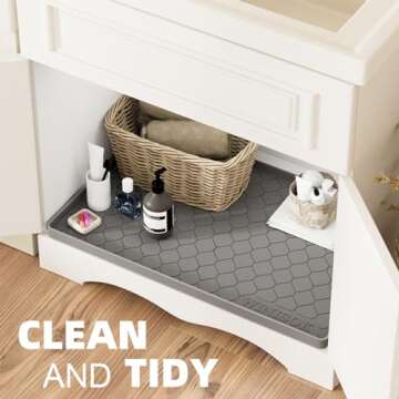 Winisok Waterproof Under Sink Mat - Versatile Cabinet Liner