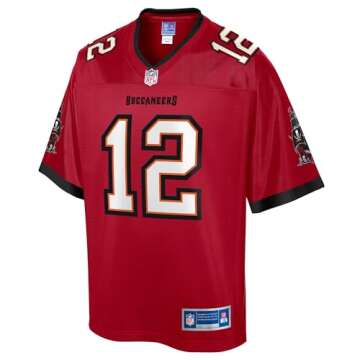 NFL PRO LINE Men's Tom Brady Red Tampa Bay Buccaneers Team Player Jersey