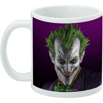 GRAPHICS & MORE Batman Arkham Asylum Video Game Joker Ceramic Coffee Mug, Novelty Gift Mugs for Coffee, Tea and Hot Drinks, 11oz, White