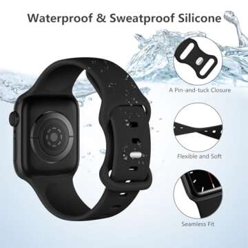 Sport Silicone Apple Watch Bands for Men – Lenrao