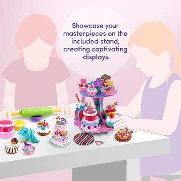 Drama Planet Craft Kits for Kids, Make Your Own Mini Desserts with Air Dry Clay, Create & Display Clay Creations, Art Activities, Great Gifts for Girls