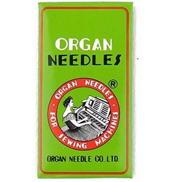 Organ HL X 5 Needles for Juki TL2000QI, TL2010Q, TL98 Series, Janome 1600P and Janome 1600P-QC Machines Size 75/11