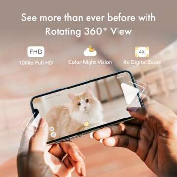 Furbo 360° Cat Camera: Smart Indoor Pet Camera with Treats