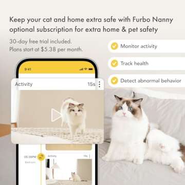 Furbo 360° Cat Camera with Treats & Night Vision