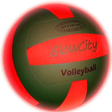 GlowCity Glow in The Dark Volleyball - Light Up Volleyballs