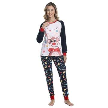 HONG HUI Christmas Family Pajamas Set for All Sizes