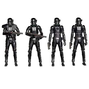 Star Wars, The Vintage Collection Imperial Death Trooper Action 4 Figure Set F5553 by Hasbro Black