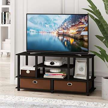 Furinno JAYA TV Stand for Up to 50-Inch TVs