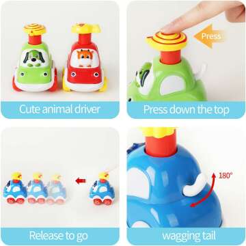 Animal Car Toys for Toddlers