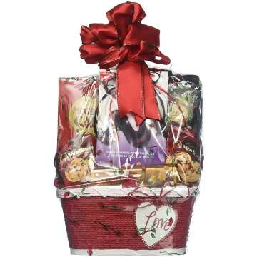 Valentine's Day Gourmet Gift Basket for Loved Ones