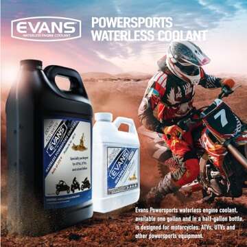 EVANS Coolant EC72064 Powersports Waterless Engine Coolant, 1/2 gallon