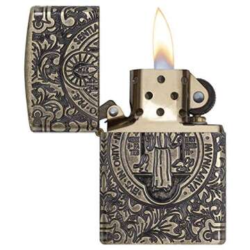 Zippo St Benedict Design Pocket Lighter