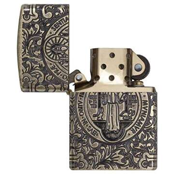 Zippo St Benedict Design Pocket Lighter