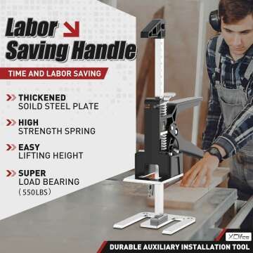 15-Inch Heavy-Duty Construction Jack with 550 lbs Support