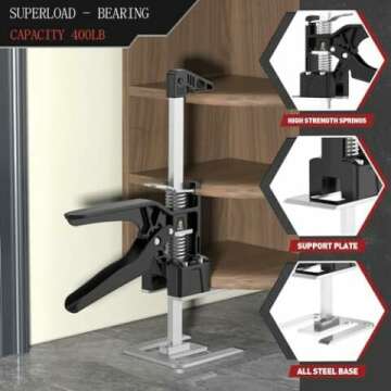 15-Inch Heavy-Duty Construction Jack with 550 lbs Support