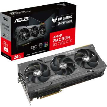 ASUS TUF Gaming Radeon™ RX 7900 XTX OC Edition 24GB GDDR6 Graphics Card (PCIe 4.0, 24GB GDDR6, HDMI 2.1a, DisplayPort 2.1)