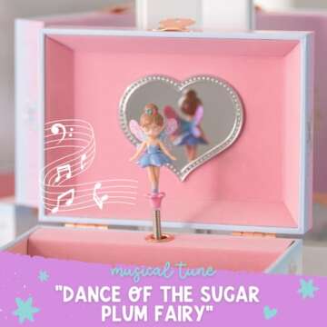 Musical Fairy Jewelry Box for Girls - Giggle & Honey