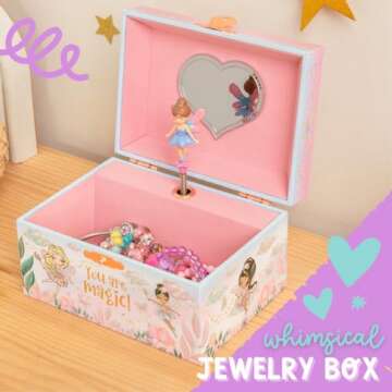 Musical Fairy Jewelry Box for Girls - Giggle & Honey