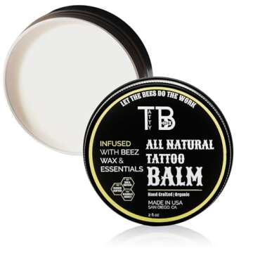 TATTYBEE All-Natural Tattoo Balm & Cleansing Foam Duo - Ultimate Healing & Protection Bundle for Fresh Ink & Daily Care