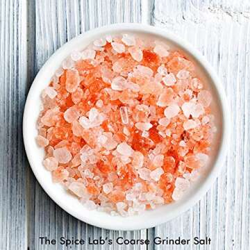 The Spice Lab Himalayan Salt - Coarse 5 Pound Refill - Pink Himalayan Salt is Nutrient and Mineral Dense for Health - Gourmet Pure Crystal - Kosher & Natural Certified