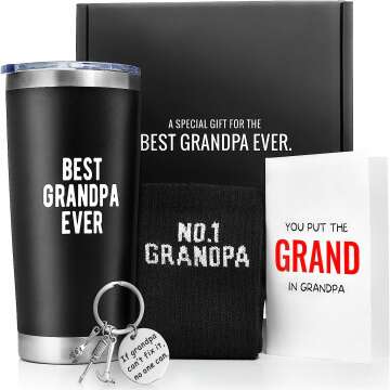 Emily's Treats Best Grandpa Gifts From Grandchildren, New Grandpa Fathers Day Gift, Funny Great Grandpa Gifts, Unique Gifts For Grandpa Birthday Gifts Promoted To Grandpa Grandfather Gift Grandad gift