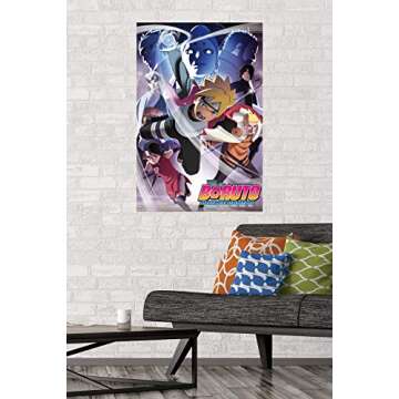 Trends International Boruto: Naruto Next Generations - Key Art Wall Poster, 22.375" x 34", Unframed Version