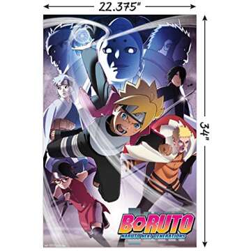 Trends International Boruto: Naruto Next Generations - Key Art Wall Poster, 22.375" x 34", Unframed Version