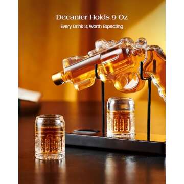 Kollea Gun Whiskey Decanter Set for Men - Limited Edition