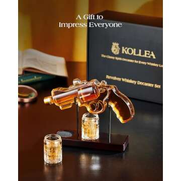 Kollea Gun Whiskey Decanter Set for Men - Limited Edition